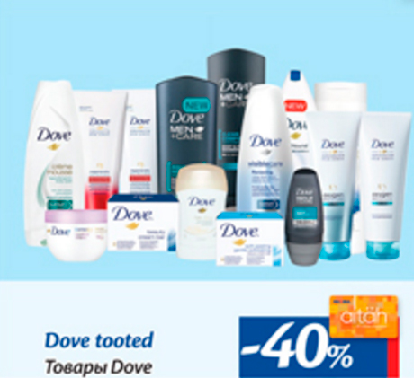 Dove tooted  -40%