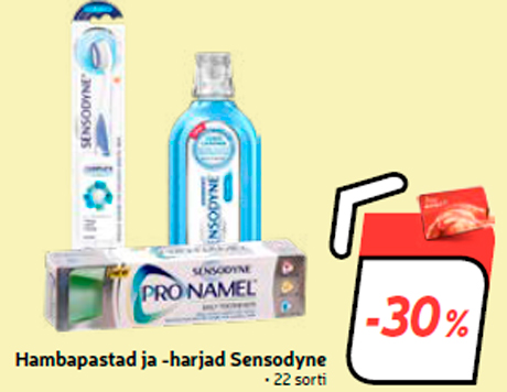 Hambapastad ja -harjad Sensodyne -30%