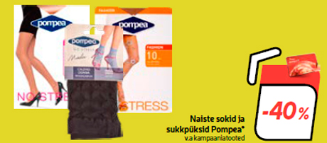 Naiste sokid ja sukkpüksid Pompea* -40%