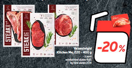 Veisesteigid Kitchen Me, 220 - 400 g -20%