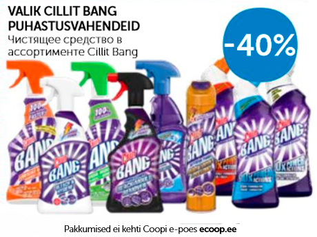 VALIK CILLIT BANG PUHASTUSVAHENDEID -40%