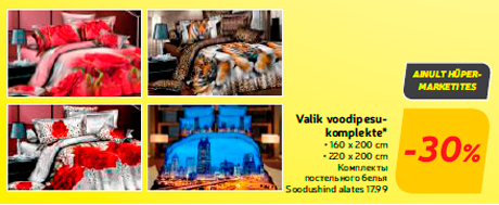 Valik voodipesukomplekte*  -30%