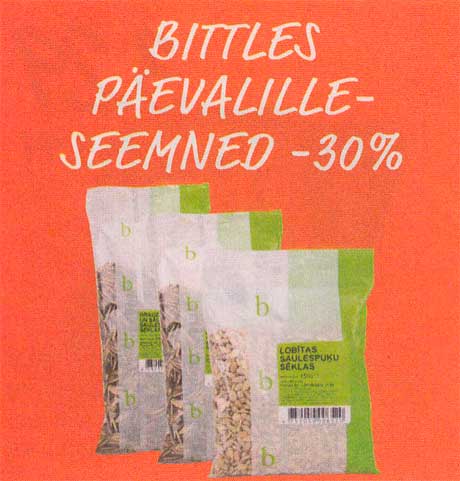 BITTLES PÄEVALILLESEEMNED  -30%