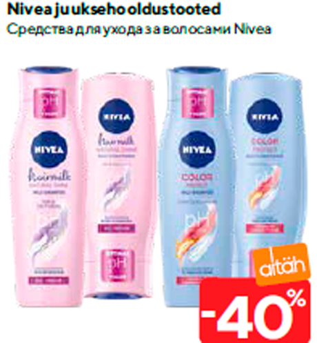 Nivea juuksehooldustooted  -40%
