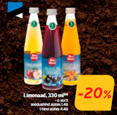 Limonaad, 330 ml**  -20%
