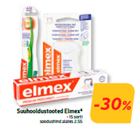 Suuhooldustooted Elmex*  -30%
