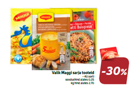 Valik Maggi sarja tooteid  -30%
