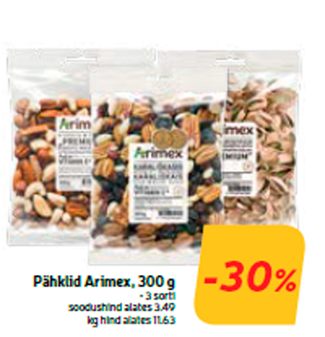 Pähklid Arimex, 300 g  -30%
