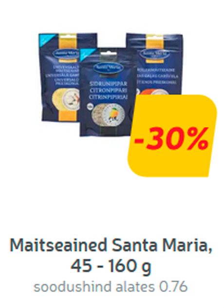 Maitseained Santa Maria, 45 - 160 g  -30%