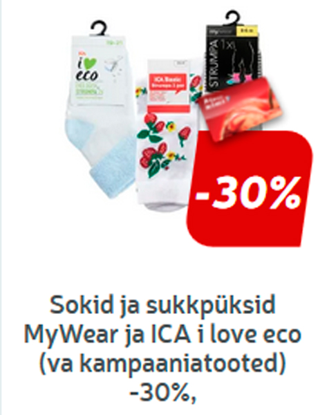 Sokid ja sukkpüksid MyWear ja ICA i love eco -30%