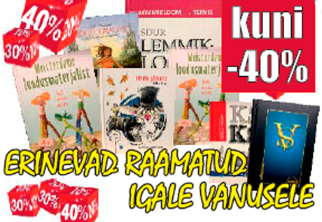 ERINEVAD RAAMATUD IGALE VANUSELE  -40%