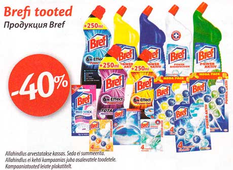 Brefi tooted -40%