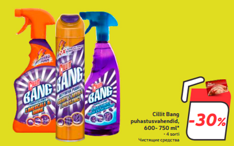 Cillit Bang puhastusvahendid, 600- 750 ml*   -30%