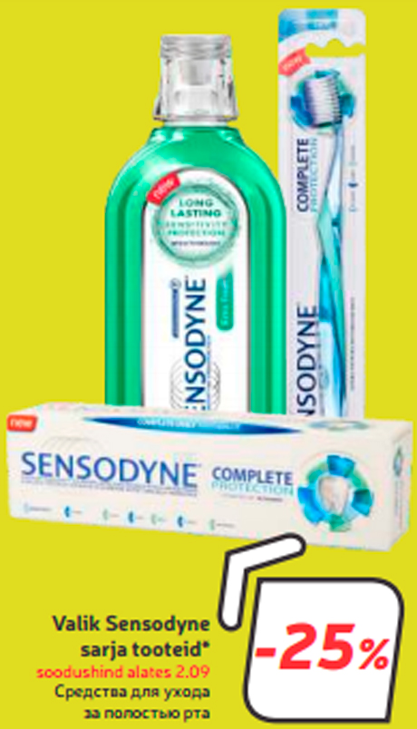 Valik Sensodyne sarja tooteid*   -25%