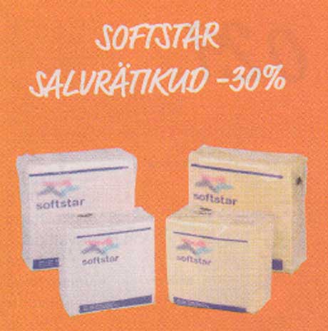 SOFTSTAR SALVRÄTIKUD  -30%