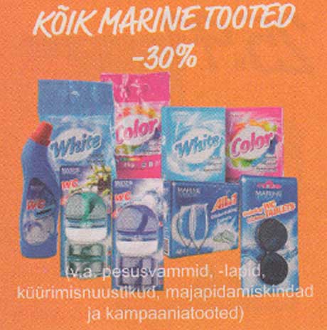 KÕIK MARINE TOOTED  -30%