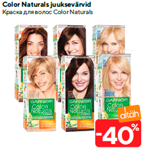 Color Naturals juuksevärvid -40%