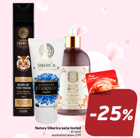 Natura Siberica sarja tooted  -25%