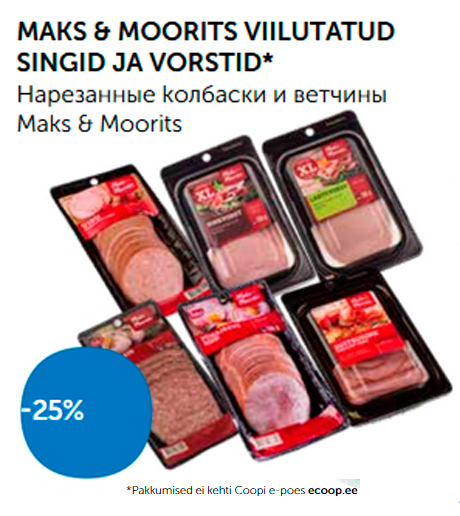 MAKS & MOORITS VIILUTATUD SINGID JA VORSTID*  -25%