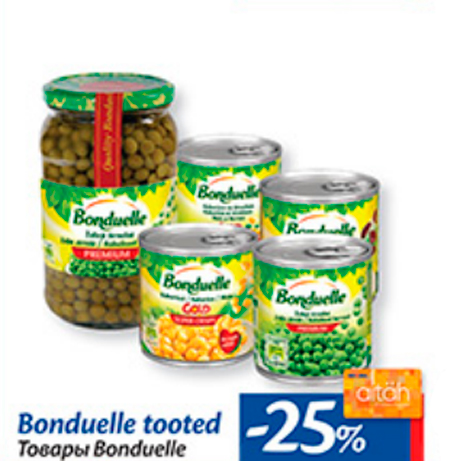 Bonduelle tooted  -25%