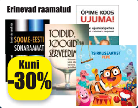 Erinevad raamatud -  kuni -30%