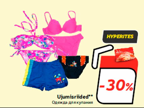 Ujumisriided**  -30%