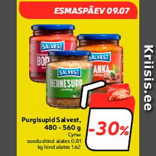 Purgisupid Salvest, 480 - 560 g  -30%