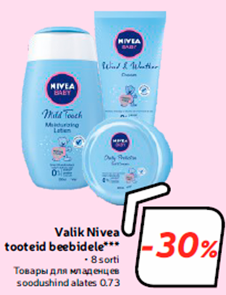 Valik Nivea tooteid beebidele***  -30%