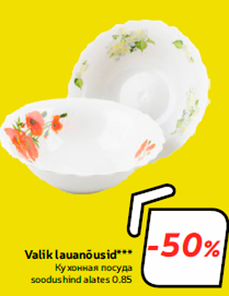 Valik lauanõusid***  -50%