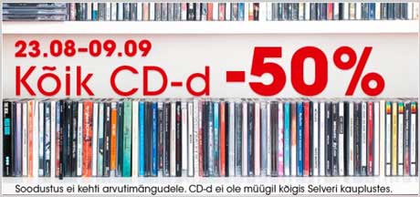 Rõik CD-d  -50%