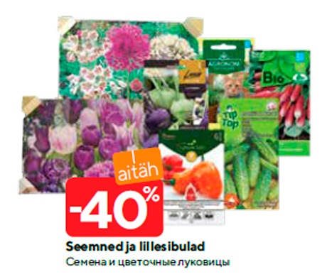 Seemned ja lillesibula -40%