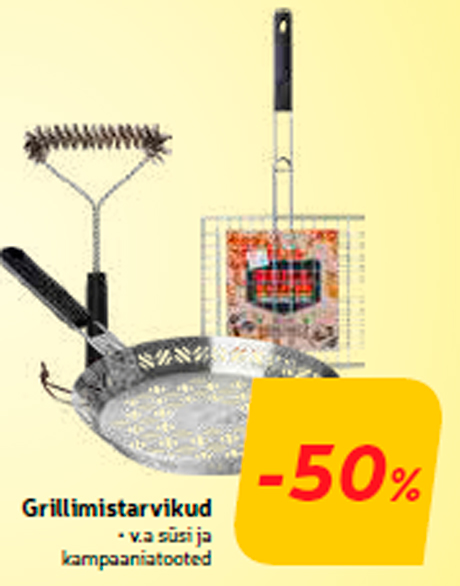 Grillimistarvikud  -50%