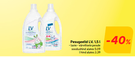 Pesugeelid LV, 1,5 l  -40%
