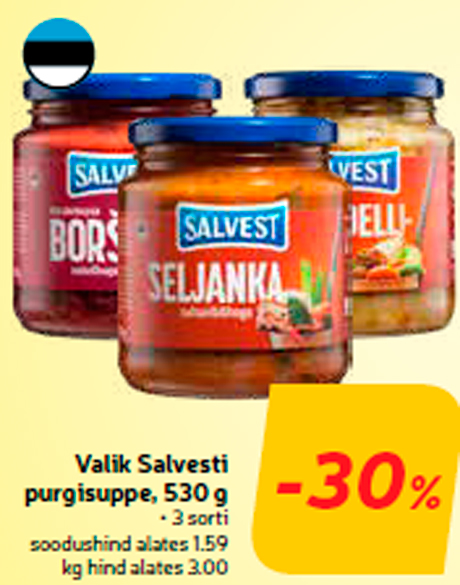 Valik Salvesti purgisuppe, 530 g  -30%
