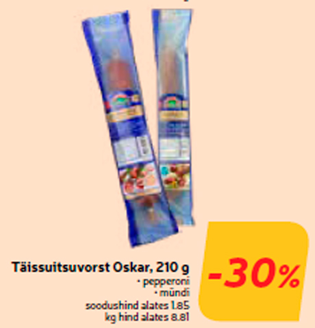 Täissuitsuvorst Oskar, 210 g -30%