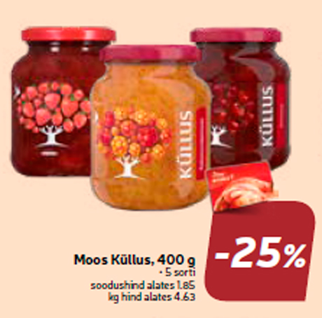 Moos Küllus, 400 g -25%