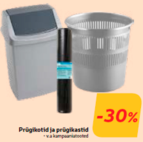 Prügikotid ja prügikastid -30%