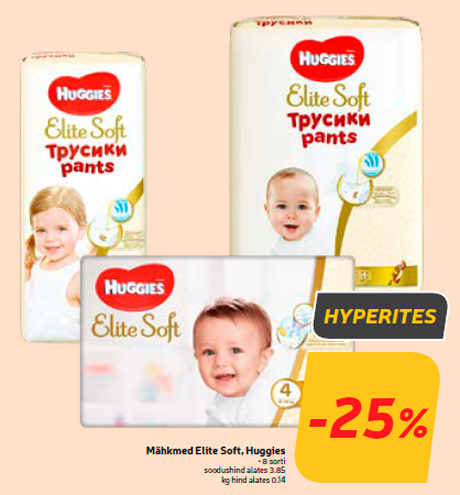 Mähkmed Elite Soft, Huggies -25%