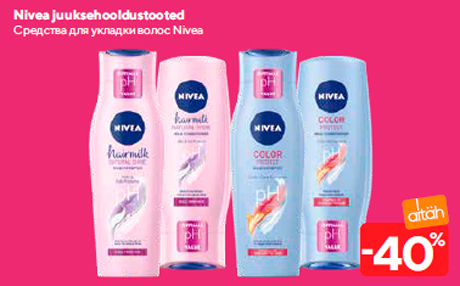 Nivea juuksehooldustooted  -40%