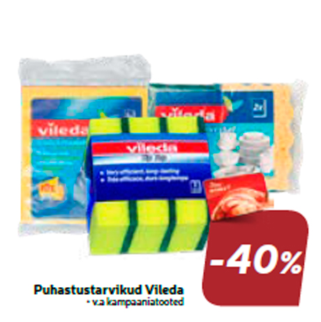 Puhastustarvikud Vileda  -40%