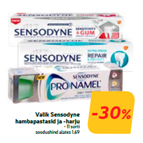 Valik Sensodyne hambapastasid ja -harju  -30%
