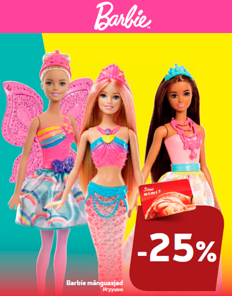 Barbie mänguasjad -25%