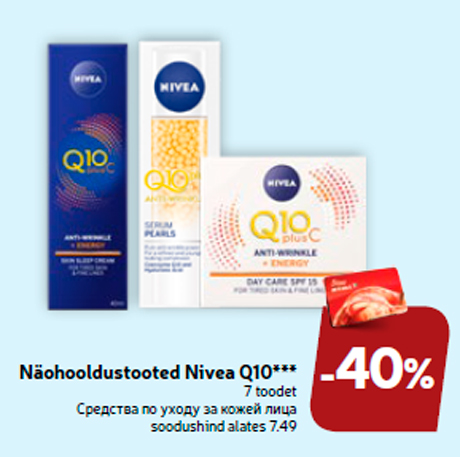 Näohooldustooted Nivea Q10*** -40%