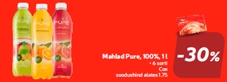 Mahlad Pure, 100%, 1 l  -30%