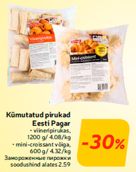 Külmutatud pirukad Eesti Pagar -30%