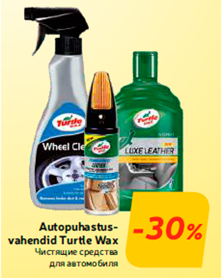 Autopuhastusvahendid Turtle Wax -30%