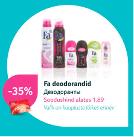 Fa deodorandid  -35%