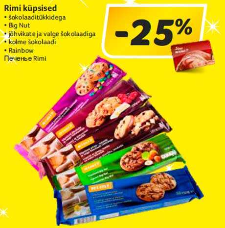 Rimi küpsised -25%