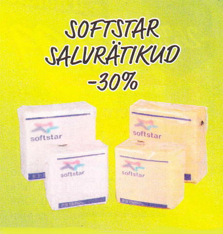 SOFTSTAR SALVRÄTIKUD  -30%