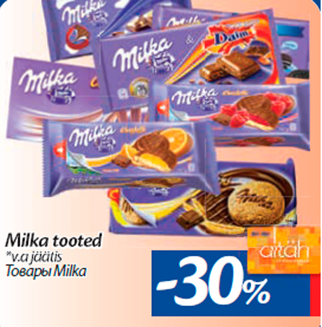 Milka tooted -30%